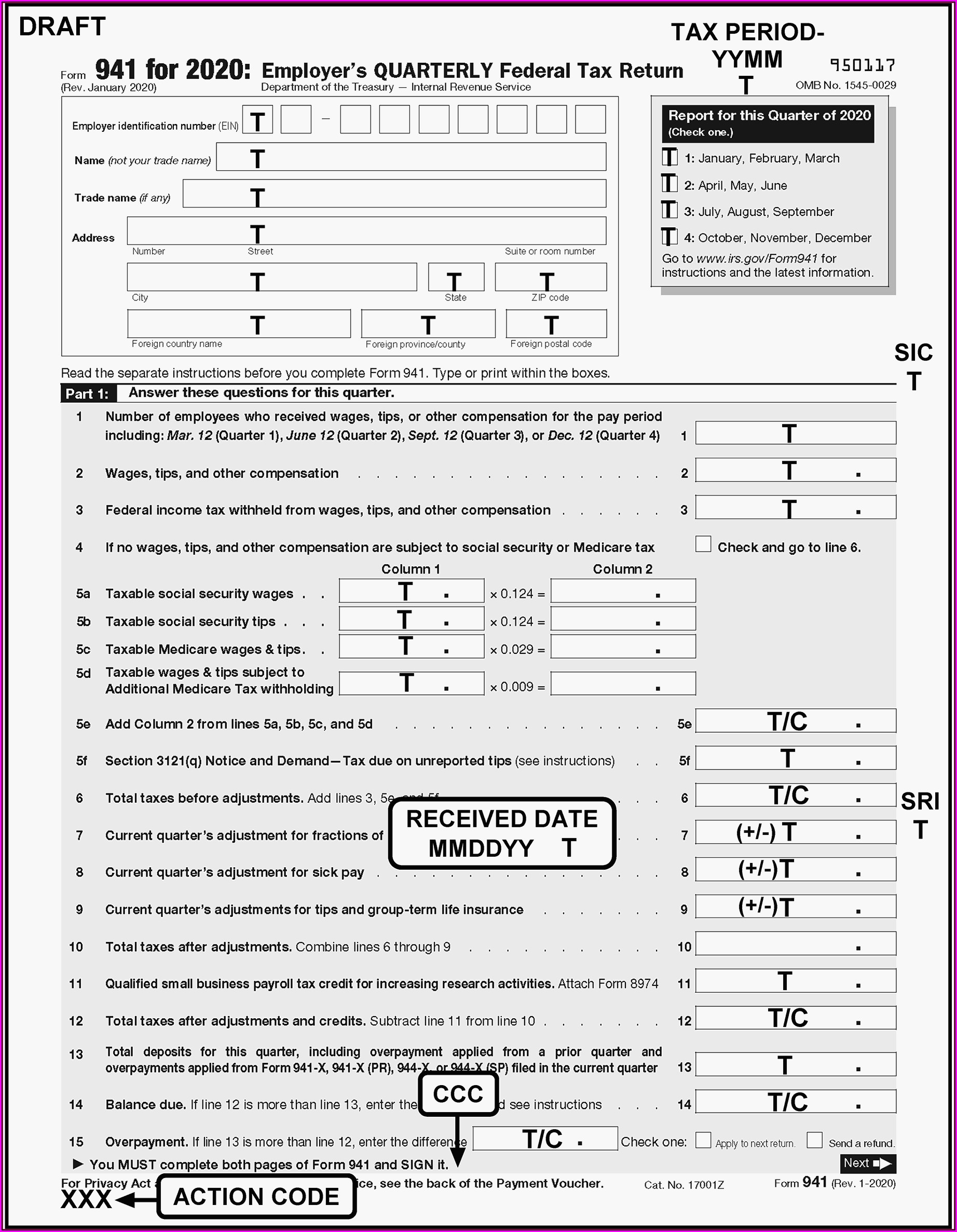 Irs.gov Form 941 X Instructions