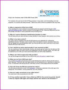 Irs.gov Trucker Form 2290