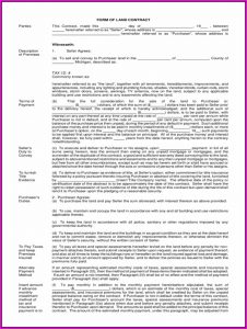 Land Contract Forms Michigan Free