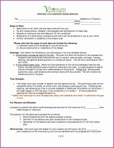 Landscape Proposal Template Pdf