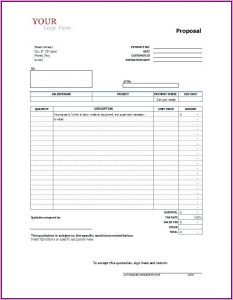 Landscaping Bid Samples