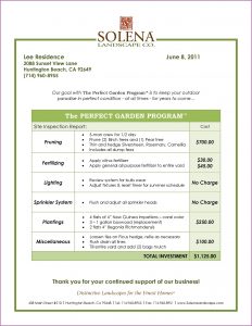 Lawn Care Contract Forms