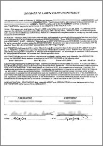 Lawn Care Maintenance Contract Samples