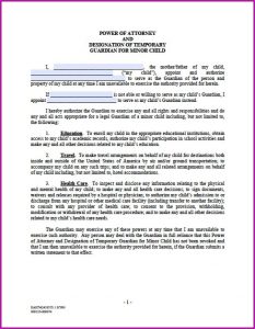 Maryland Durable Power Of Attorney Form Free Printable