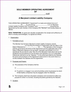Maryland Llc Forms