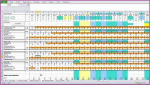 Master Production Schedule Template Excel