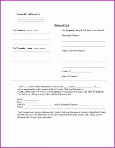 Mechanics Lien California Form