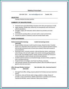 Medical Assistant Resume Samples Free