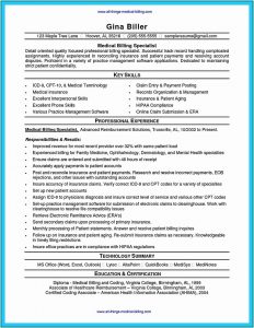 Medical Billing And Coder Resume
