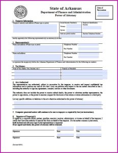 Medical Power Of Attorney Form Arkansas