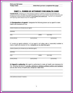 Medical Power Of Attorney Form Florida Free Download