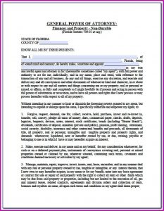 Medical Power Of Attorney Form Florida Pdf