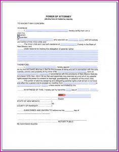 Medical Power Of Attorney Form Nc