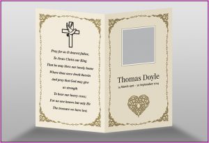 Memorial Card Template