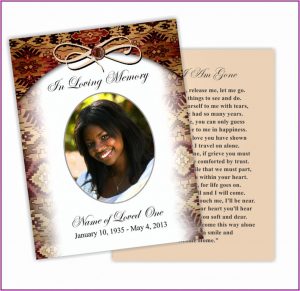 Memorial Card Template Photoshop