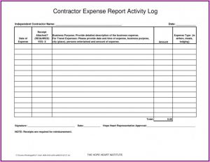 Mileage Log Book Template For Tax Purposes