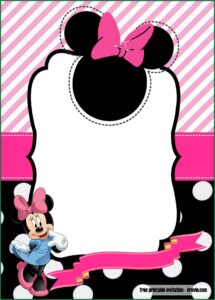 Minnie Mouse Invitation Template Free