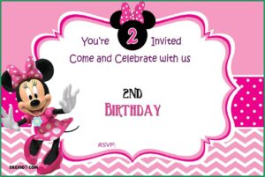 Minnie Mouse Invitation Template Free Download