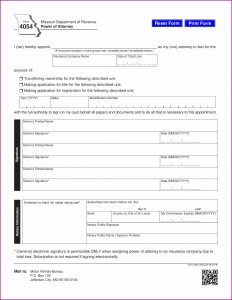 Missouri Power Of Attorney Form 4054
