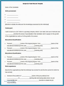 Mobile Application Testing Cv Sample