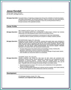 Mortgage Servicing Resume