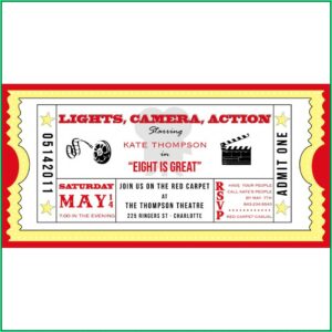 Movie Ticket Invitation Template