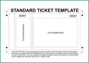 Movie Ticket Invitation Template Word