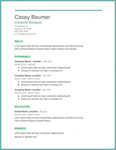 Ms Word Cv Templates Free