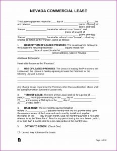 Nevada Rental Lease Agreement Form