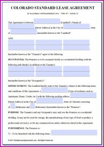 New Jersey Realtors Standard Form Of Residential Lease