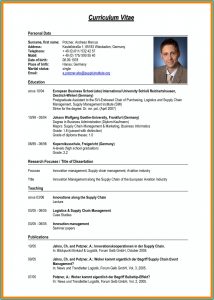 Newest Resume Format