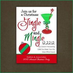 Office Christmas Dinner Invitation Template