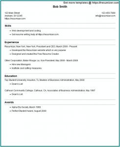 Online Resume Creator For Free
