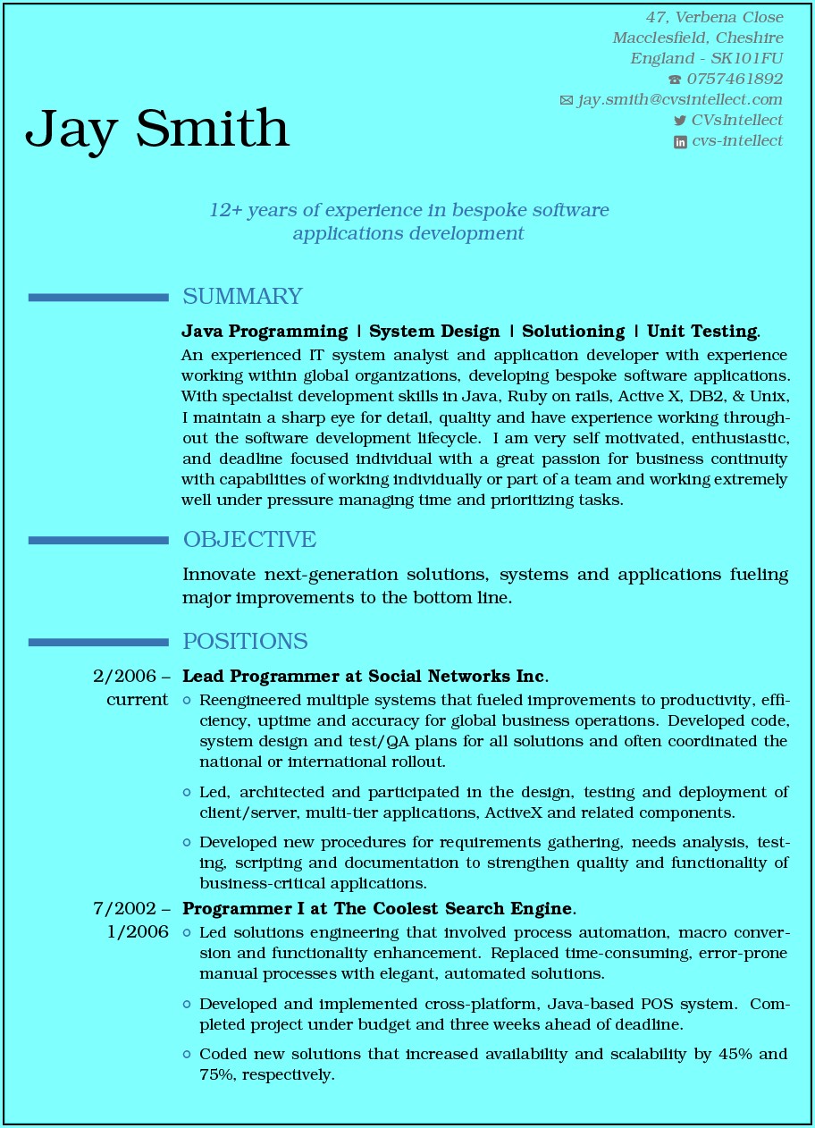 Online Resume Maker Free