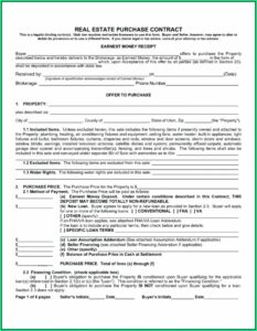 Owner Financing Contract Template Florida