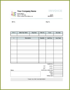 Paid In Full Invoice Template
