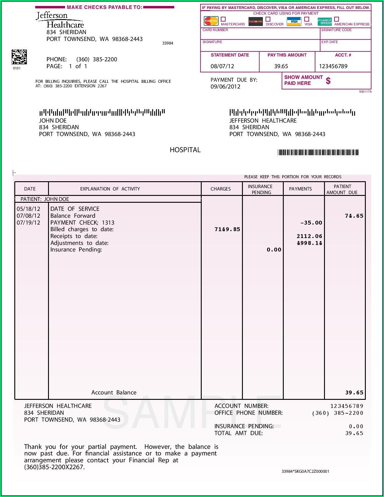 Paid Invoice Sample