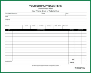 Paid Invoice Template Excel