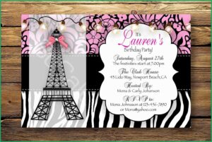 Paris Invitation Template Free