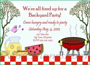 Party Invitation Template Free Word