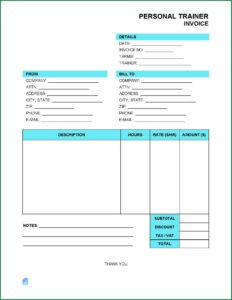 Personal Invoice Template