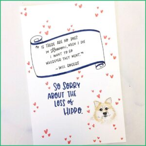 Pet Sympathy Card Template