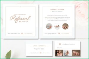 Photography Referral Card Templates