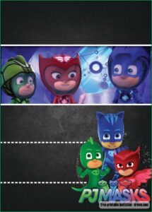 Pj Masks Birthday Invitation Template