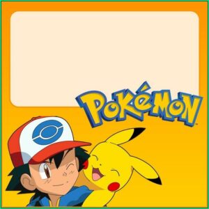 Pokemon Invitation Template