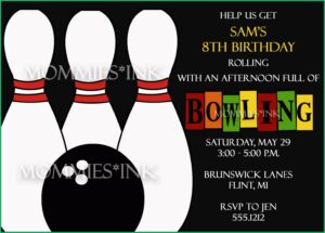 Printable Bowling Invitation Templates
