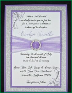 Printable Quinceanera Invitation Templates