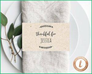 Printable Thanksgiving Place Cards Template