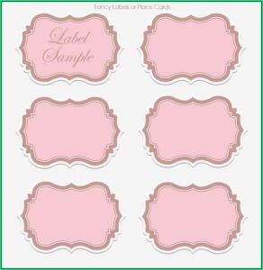 Printable Wedding Label Templates Free