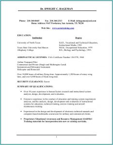 Professional Aviation Resume Template